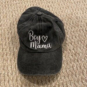 Boy Mama Gray Women’s 100% Cotton Hat